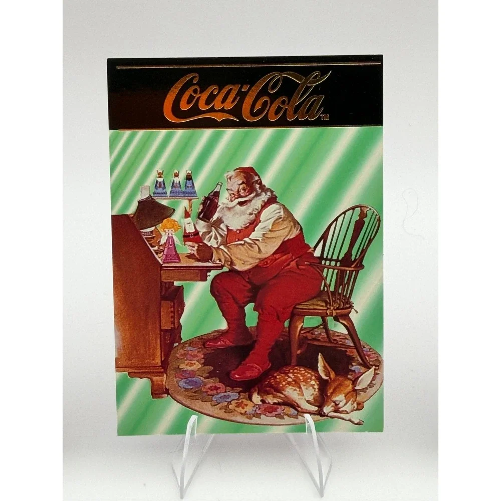 Coca-Cola Series 4 North Pole Santa Trading Cards Lot of 3 Haddon Sundblom SC621